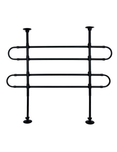 Divisorio auto a due barre in metallo per cani