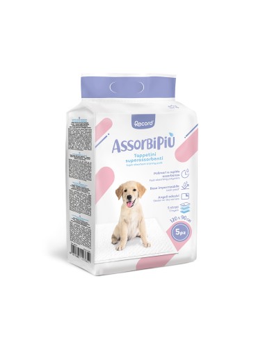 Assorbipiù puppy pads 120 x 90 cm - Record
