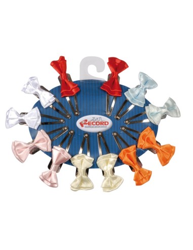 Fermagli con coccarde scozzesi confezione 12 pcs