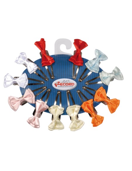 Fermagli con coccarde scozzesi confezione 12 pcs