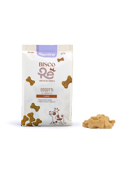 Biscotti per cani BiscoRe Ossotti di carne - Record