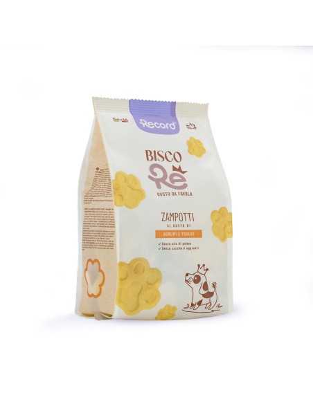 Biscotti per cani BiscoRe Zampotti agrumi e yogurt - Record