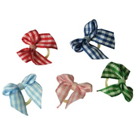 Fiocchi a cuore rosso con spugnetta colorata confezione 16 pcs