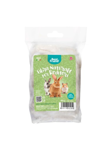 Fibra di cotone per nido roditori 50 gr - Best Friend