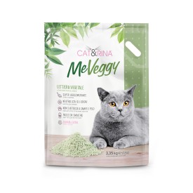 MeVeggy Lettiera naturale per gatti in fibre vegetali - Cat&Rina