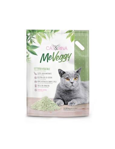 MeVeggy Natural cat litter with vegetable fibres - Cat&Rina