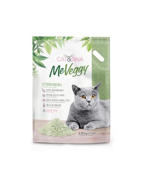 MeVeggy Natural cat litter with vegetable fibres - Cat&Rina