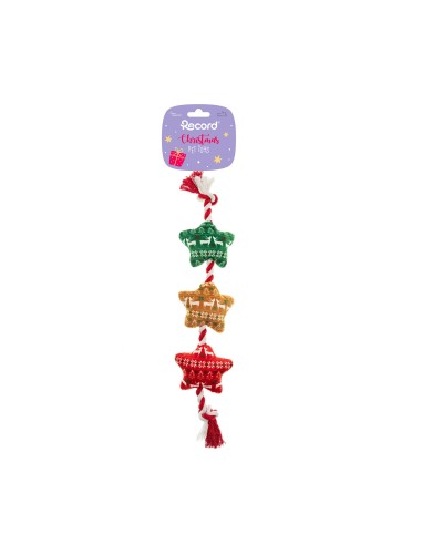 Plush dog toy Christmas Braids - Record