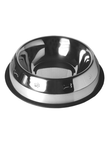 Ciotola antiscivolo in acciaio, Decorazione a rilievo