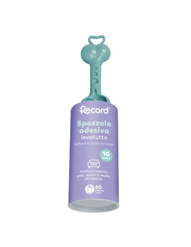 Adhesive roll brush for fabric removal - Record