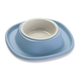 Ciotola in plastica con portaciotole antiformiche in gomma, Colori assortiti