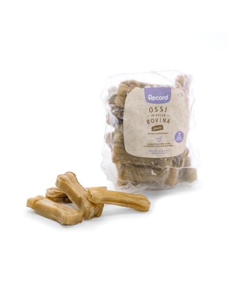 Micro rawhide heat-shrink bones - Record