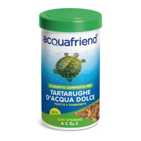 Mangime mix gamberetti e fiocchi per tartarughe d'acqua dolce - Acquafriend