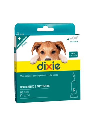 Antiparassitario per cani spot-on 3x pipette - Dixie