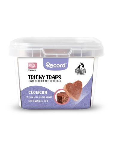 Snack for dog Tricky Traps Cuoricioni - Record