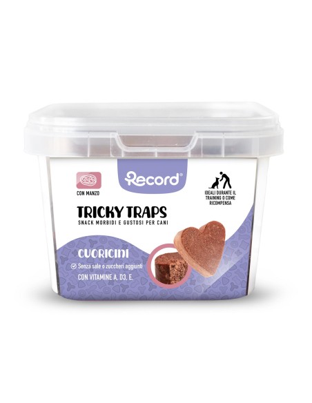 Snack per cani Tricky Traps Cuoricioni - Record