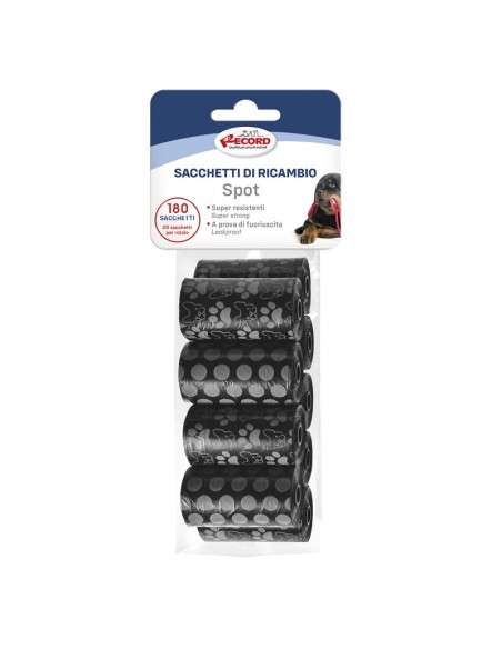Sacchetti igienici per cani Spot , 9 rotoli/180 sacchetti 27x30 cm