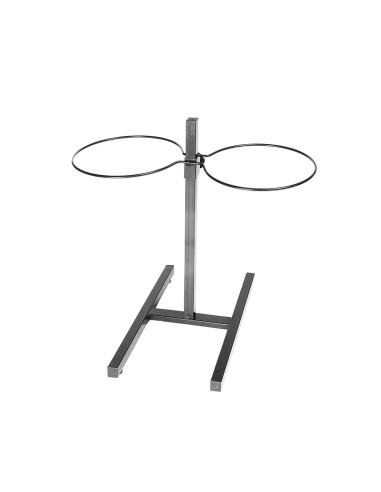 Supporto in metallo porta ciotole in acciaio inox, Regolabile in altezza