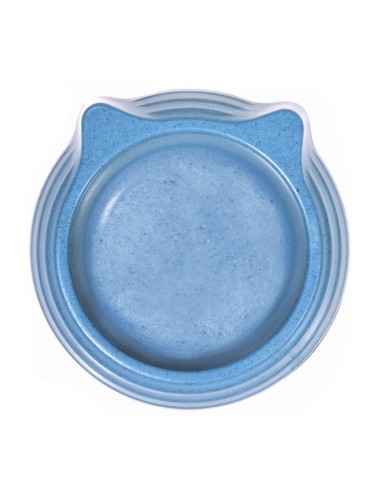 Ciotola in bamboo Ø 13 cm a forma di musetto gatto con gommini antiscivolo