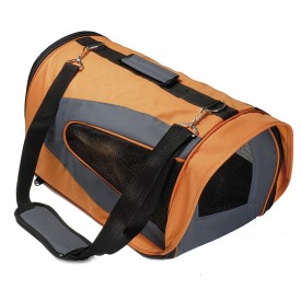 Trasportino Bicolor con guinzaglio e taschino in tessuto per cani e gatti