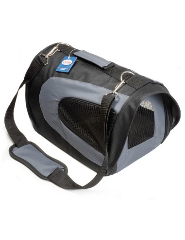Trasportino Bicolor con guinzaglio e taschino in tessuto per cani e gatti