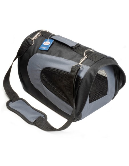 Trasportino Bicolor con guinzaglio e taschino in tessuto per cani e gatti