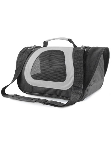 Trasportino Bicolor a trapezio in tessuto per cani e gatti