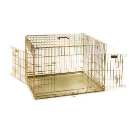 Gabbia pieghevole in ferro zincato per trasporto cani