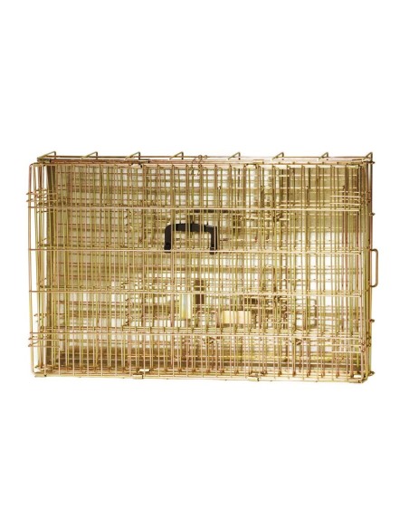 Gabbia pieghevole in ferro zincato per trasporto cani