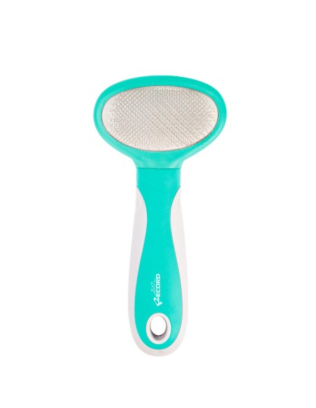 Slicker brush with stainless steel tips - Record