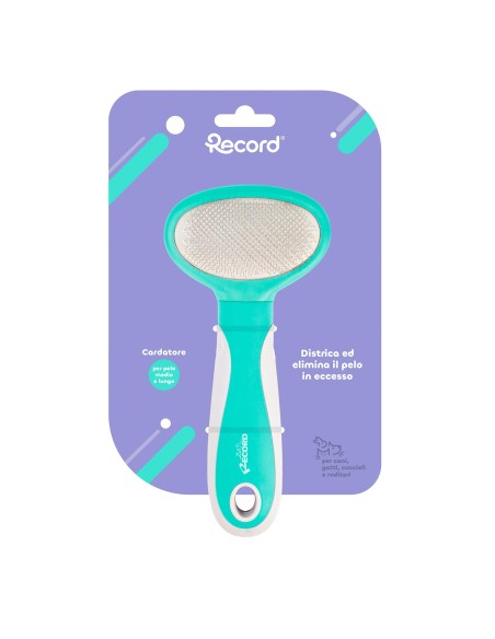 Slicker brush with stainless steel tips - Record