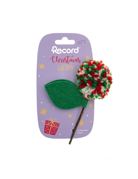 Christmas cat toys with plush and matatabi stick - Record