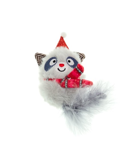 Cat toy with plush and feather - Record