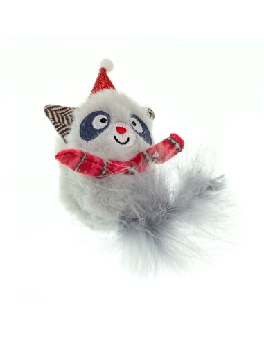 Cat toy with plush and feather - Record