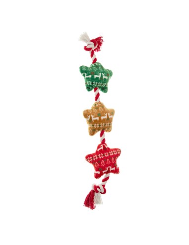 Plush dog toy Christmas Braids - Record