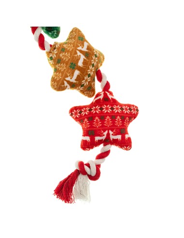Plush dog toy Christmas Braids - Record