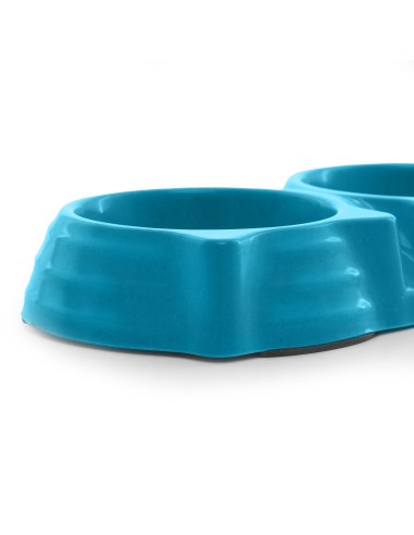 Double bamboo bowl Ø 23 cm each shape of a cat face - Record