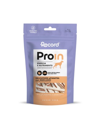 ProIn natural dog snack with Duck protein source - Record