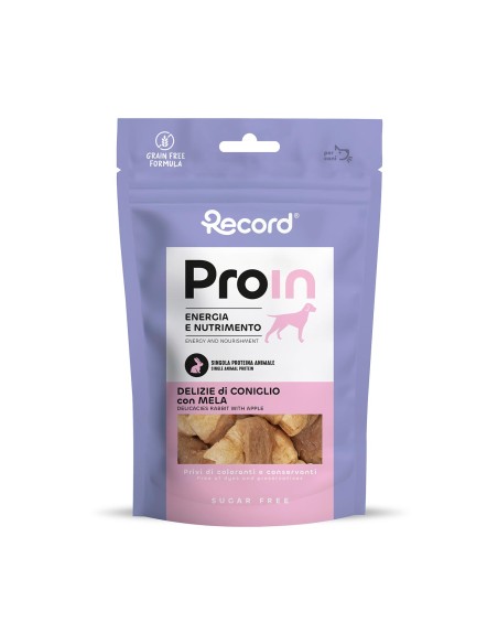 Snack naturale per cani ProIn con proteina base Coniglio - Record