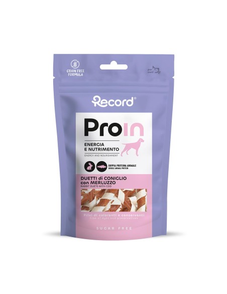 ProIn natural dog snack with Rabbit protein source - Record