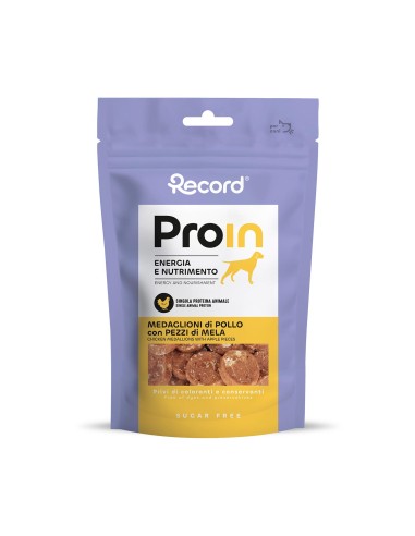 Snack naturale per cani ProIn con proteina base Pollo - Record
