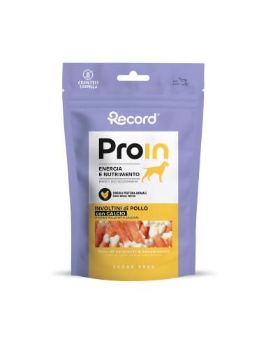 Snack naturale per cani ProIn con proteina base Pollo - Record