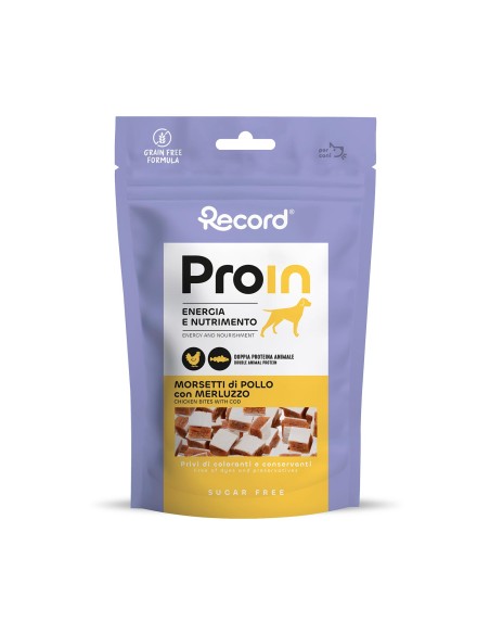 Snack naturale per cani ProIn con proteina base Pollo - Record
