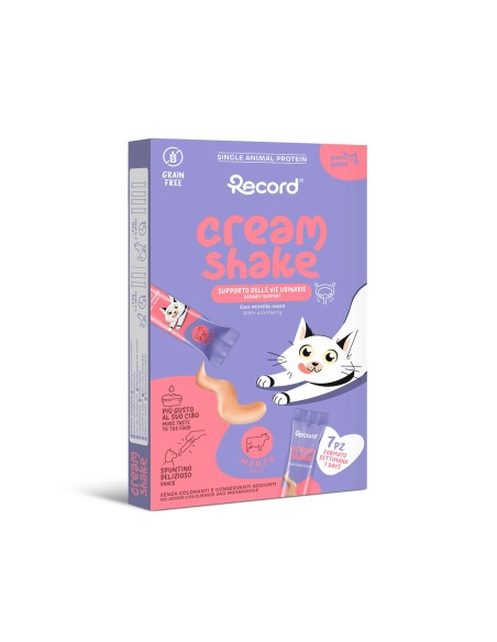 Snack funzionali monoproteici per Gatti Cream Shake - Record