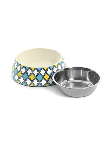 Maiolica steel dog bowl - Record