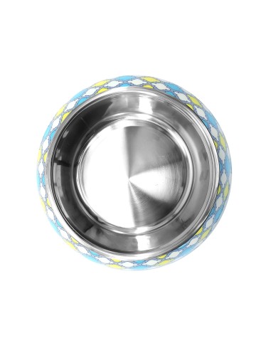 Maiolica steel dog bowl - Record