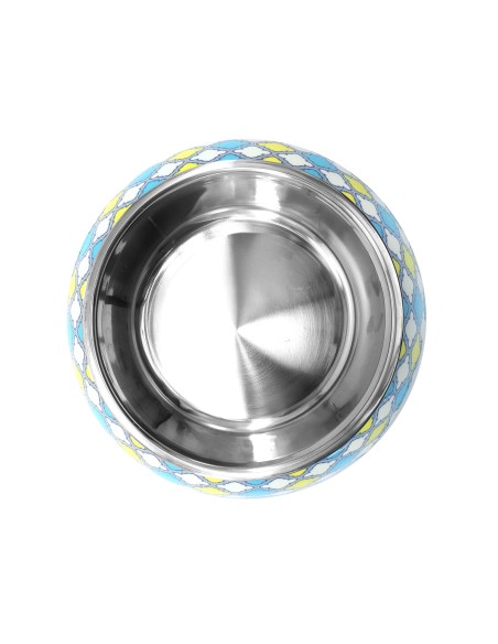 Maiolica steel dog bowl - Record