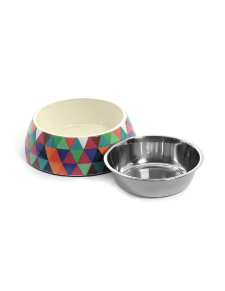 Crystal steel dog bowl - Record