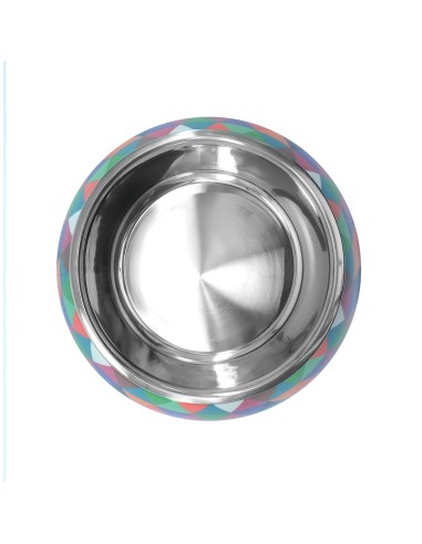 Crystal steel dog bowl - Record