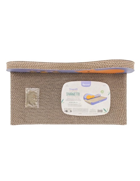 Sofa cardboard cat scratcher with catnip - Record